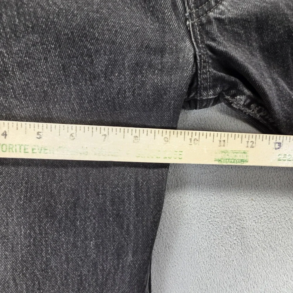 VTG Levis 501 Jeans‎ Mens Black Charcoal Wash Made In USA Altered Hem Fits 28x28